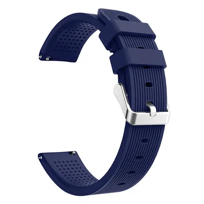 20 мм ремешок для часов Amazfit Bip band Молодежные ремешки для Xiaomi Amazt Bip спортивные силиконовые смарт-часы наручные браслет заменить - Цвет ремешка: midnight blue