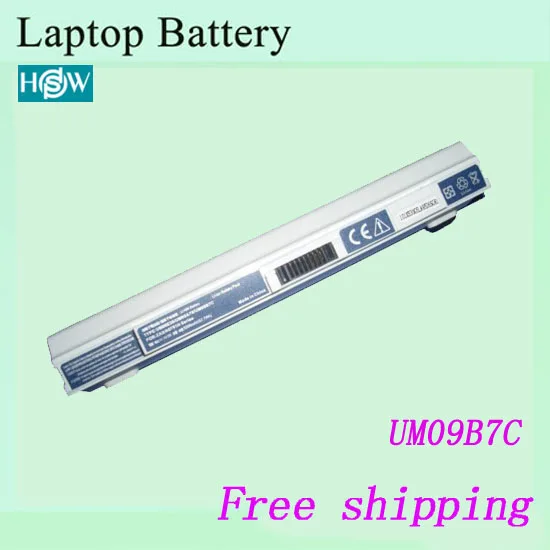 

Free shipping 4400mah For Aspire One 751(11.6") Laptop Battery For ACER UM09A41 UM09A31 UM09A71
