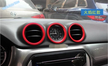 

Lapetus Car Styling Air Condition AC Outlet Vent Ring Cover Trim Red Blue Look Fit For Suzuki Vitara Escudo 2015 - 2020 Metal