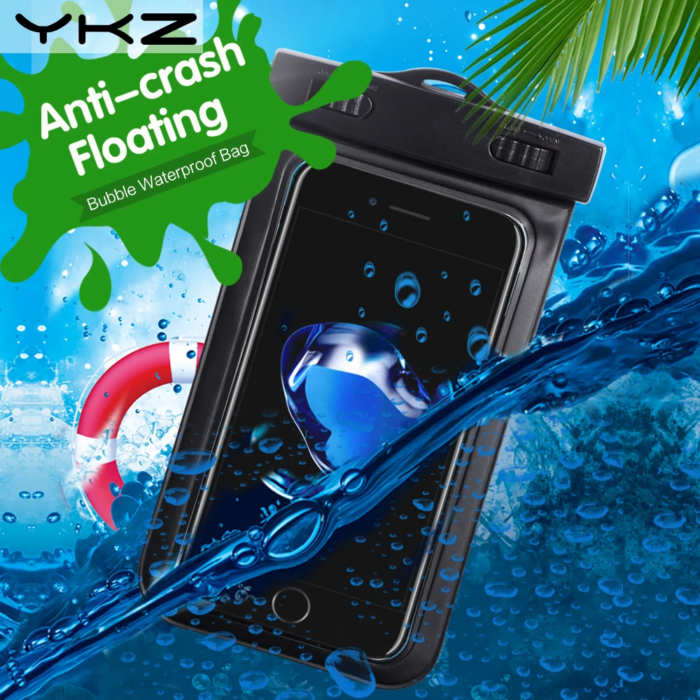 YKZ Waterproof Phone Bag 5.5 inch IPX8 Universal Water Proof Pouch