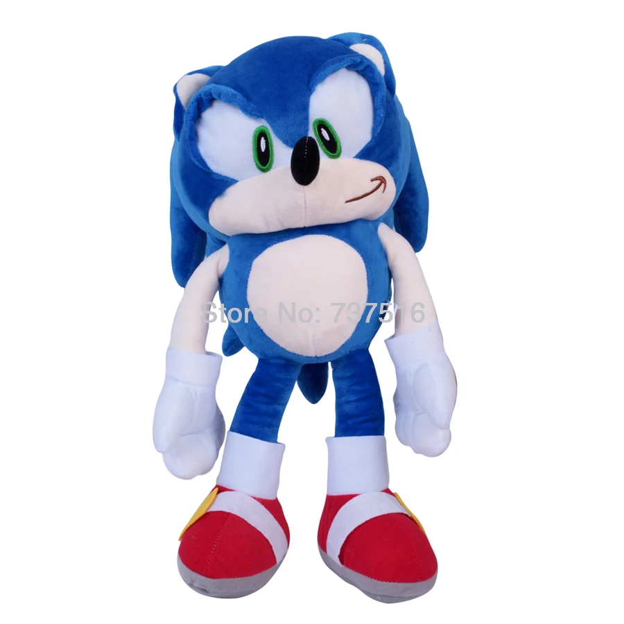 

New Sonic Game Series Blue Cute Big Plush Soft Doll Stuffed Animal Toys 19 Inch Kids Children Gifts