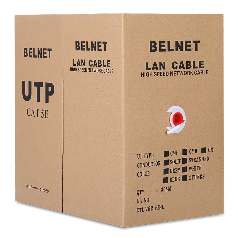1000ft305mWhiteUTPCAT5ecableOFCcopperwireboxcableshaftRJ45
