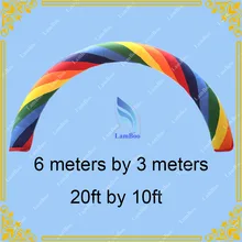 Горячая 6 м надувная Радуга арка для событий, надувная красочная арка для продвижения