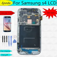 Replacement LCD For Samsung Galaxy S4 i9505 i9500 i337 LCD Display Touch screen Digitizer With Frame +tools free shipping