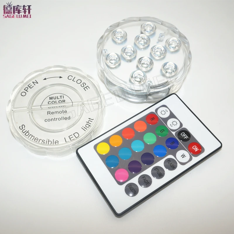 Горячая распродажа 1 комплект SMD 5050 10 шт. чипы RGB led ПОГРУЖНОЙ водонепроницаемый IP68 подводный бассейн Свадебная вечеринка Piscina пруд