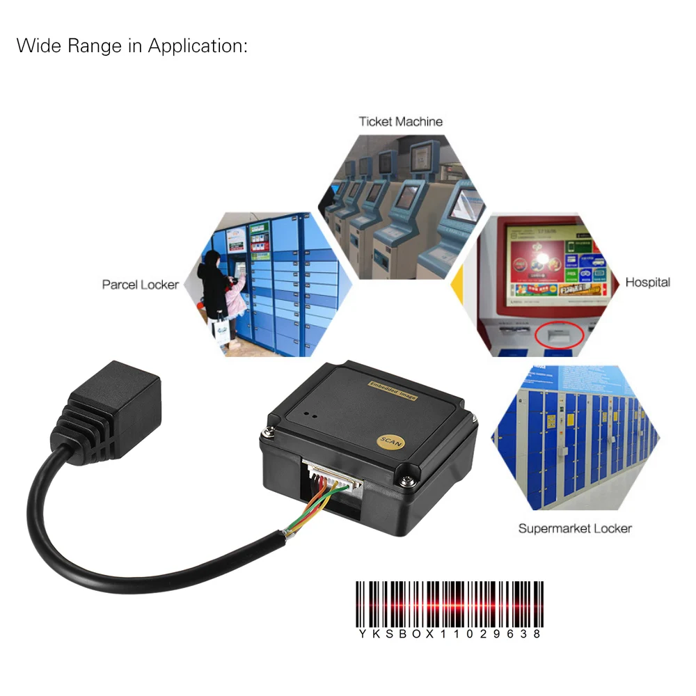 رخيصة البسيطة جزءا لا يتجزأ من 2D CMOS 1D CCD قارئ شفرة التّعرّف وحدة صغيرة الباركود ماسحة USB RS232 بنيت في نظام POS