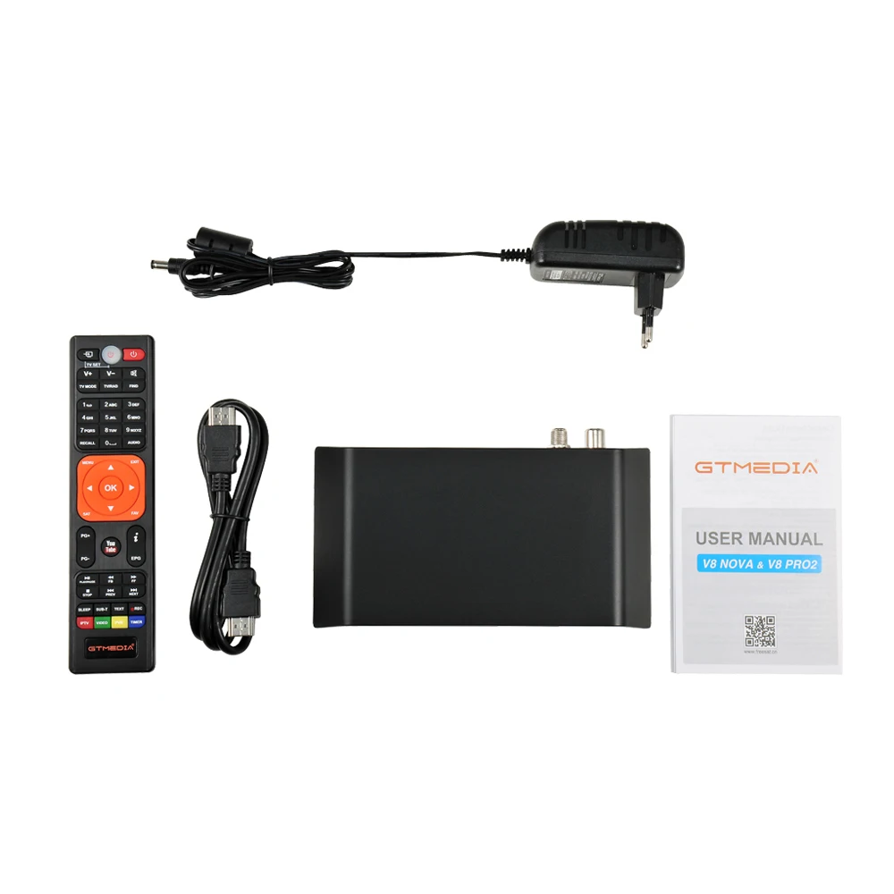 Спутниковый ресивер GTMedia V8 Pro2 DVB T2/S2/Cable/S2X H.265 Встроенный 2 4G WIFI Combo бесплатный к air TV