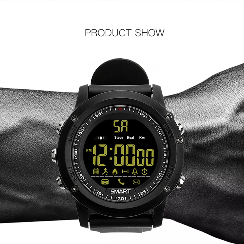 EX17 Bluetooth Smart часы 5 АТМ Водонепроницаемый IP67 Smartwatch для Android IOS Фитнес трекер Шагомер