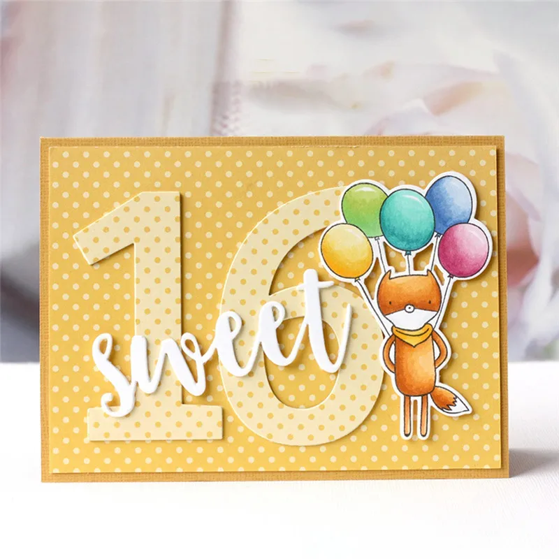 

DiyArts Words Dies Sweet Welcome Hooray Letter Alphabet Metal Cutting Dies Scrapbook Paper Craft Handmade Card Album Punch