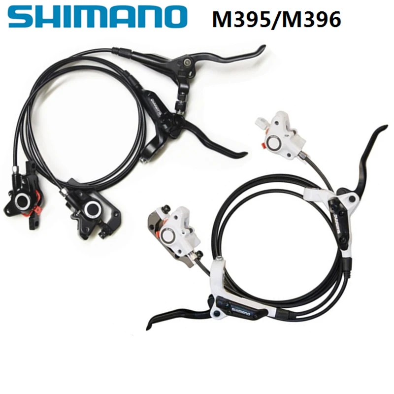Shimano M395 M396 тормоз для MTB велосипеда Гидравлический дисковый набор передний и