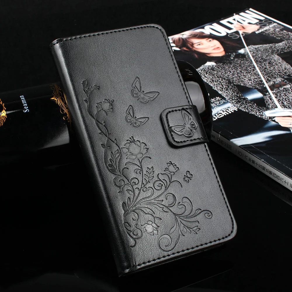 Роскошный кожаный бумажник на магните с откидной крышкой для телефона, чехол для PPTV King 7, чехол с 3D принтом цветов для PPTV King 7 7S PP6000 M1 V1 - Цвет: LR mimihuayuan hei