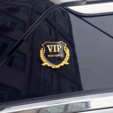 2 stks/partij 3D Logo VIP auto styling voor Volkswagen POLO Tiguan Passat Golf EOS Scirocco Bora Lavida Touran Kever
