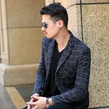 Весна мужской бизнес случайный маленький костюм куртка Молодежная тонкая Корейская версия костюма куртка прилива