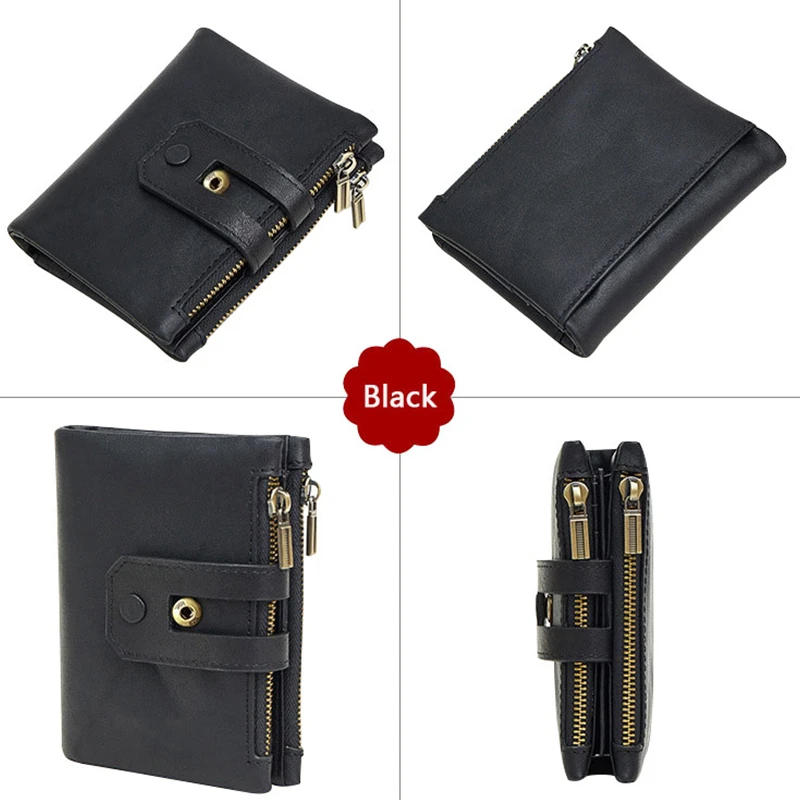 Goede Cowather 2019 Mannen Portemonnee Koe Lederen Portemonnee Nieuwe Aankomst Koeienhuid Mannelijke Portemonnee Grote Capaciteit Korte Mannen Portemonnee Gratis Verzending