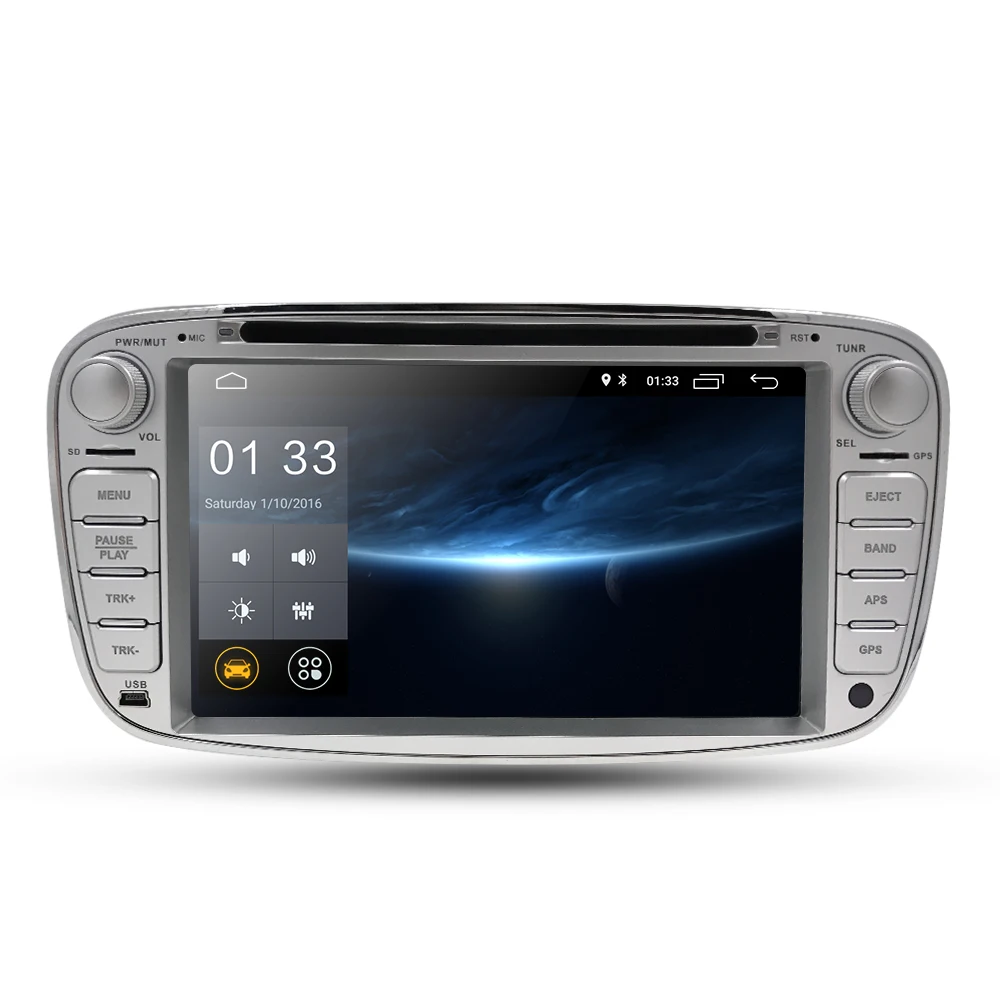 Cheap Quad Core Android 9.0 2 din Car multimedia Player for FORD FOCUS Mondeo S-MAX C-MAX Galaxy kuga GPS stereo 2