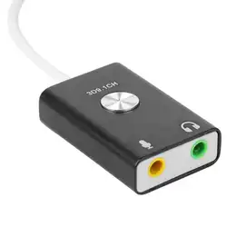 Высокогибкая USB 9,1 звуковая карта USB внешняя звуковая карта HiFi Magic Voice Virtual 9,1 3D канал для настольного ноутбука ПК Новый