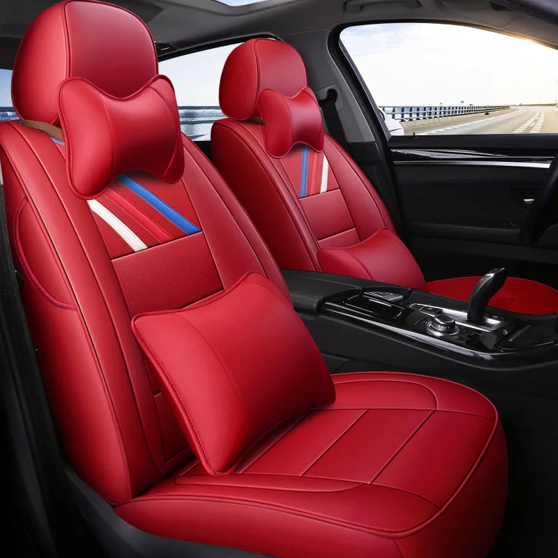 Натуральная кожа сиденья для volvo v50 v40 c30 xc90 xc60 s80 s60 s40 v70 xc70 xc50 авто аксессуары защитное покрытие автомобильного сиденья - Название цвета: Deluxe Edition
