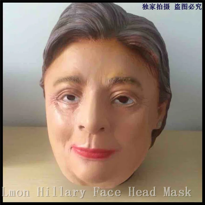 

Hot !!!US President Candidate Hillary Clinton Latex Mask For Fans All Party Famous Lawyers Politicians Hillary Diane Same Masks