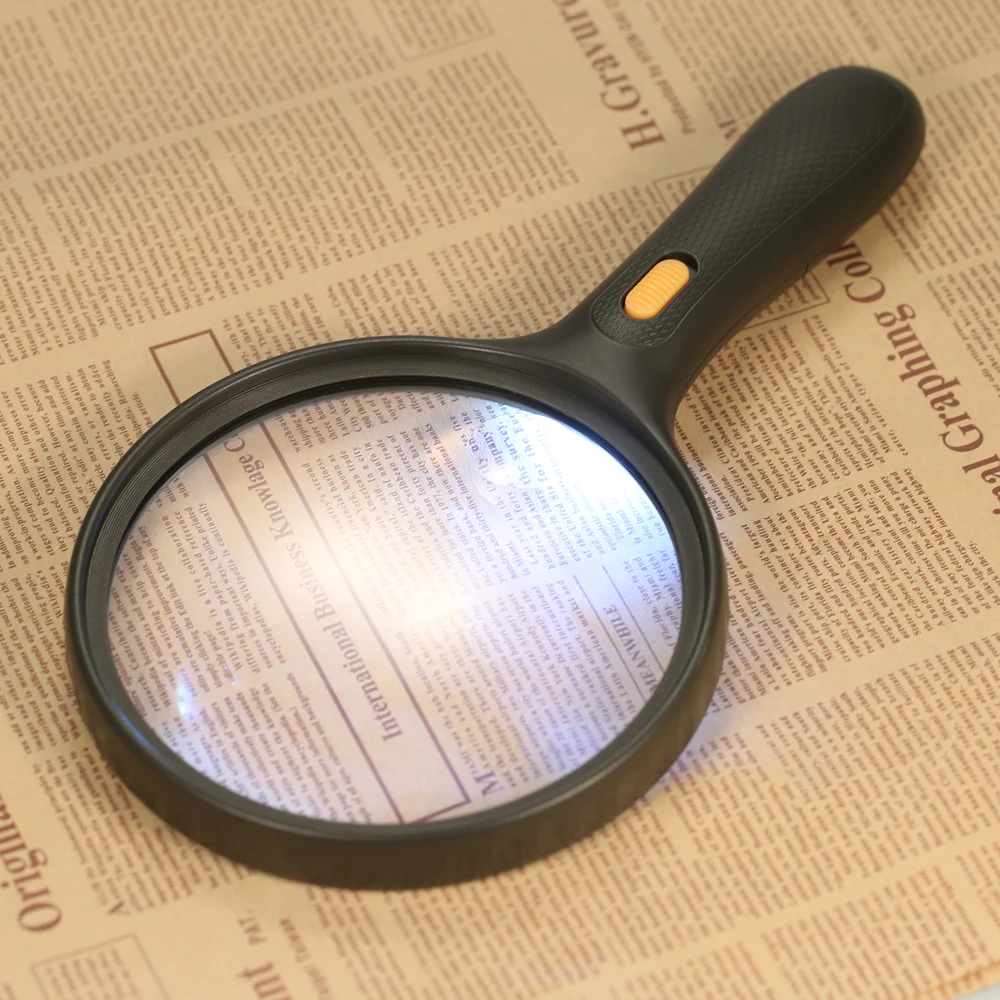 LED Lighted Magnifier Practical Handheld Magnifying Tool with 1.8X