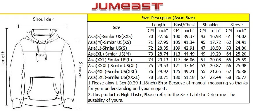 Jumeast Модный 3D принт забавная физика математическая формула для мужчин/женщин черный белый толстовки Толстовка длинный рукав хип хоп Спортивный пуловер