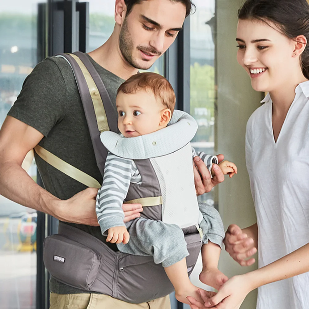 

Beth Bear 0-30 Months Breathable Front Facing Baby Carrier 4 in 1 Infant Comfortable Sling Backpack Pouch Wrap Baby Carriers