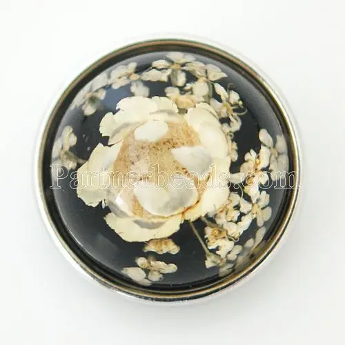

DIY OEM 18mm lampwork snaps buttons with copper bottom for snaps bracelets fit ginger snaps jewelry KG6004