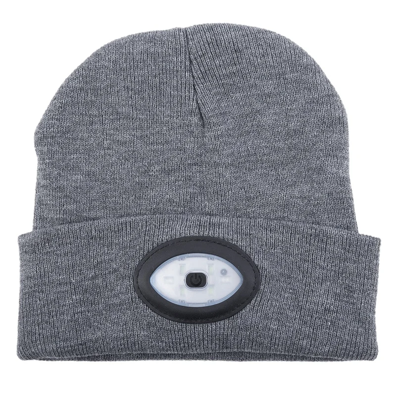 

6 Led head light lamp Beanie Cap Rechargeable Lighted Hat With Led Head Light Flashlight For Outdoor Evening Sport Fishing Cam