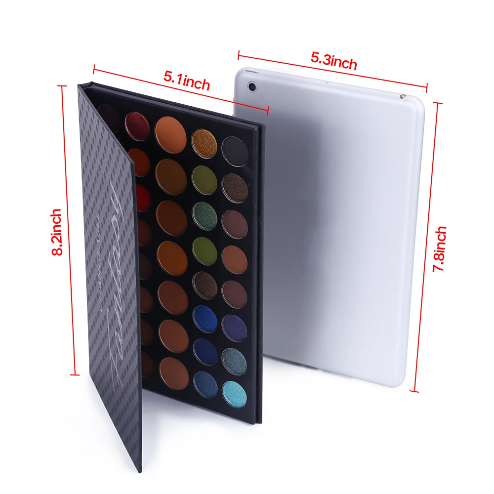 Paleta de Sombras Pigmentadas Fantasia Modificável 40 Cores Maquiagem Colorida Brilhante Glitter Cosméticos 2 Pçs - Set 15 Sombra de olho