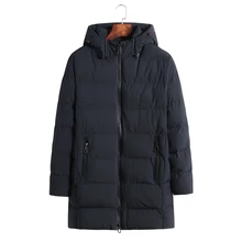 Зимняя Толстая длинная парка размера плюс 8XL, Мужская теплая верхняя одежда с хлопковой подкладкой, мужская повседневная теплая ветровка