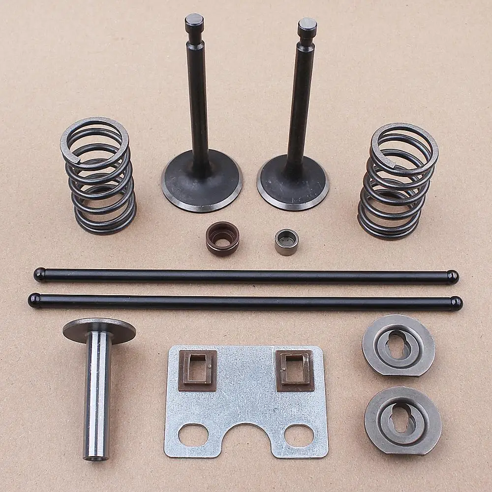 Intake Exhaust Valve Push Rod Spring Kit for Honda GX390 GX340 188F 13HP 11HP Push Rod Guide Plate Gas Engine Motor