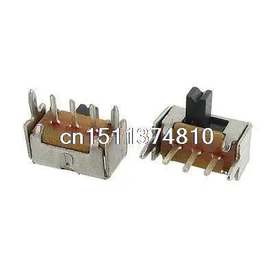 

50 Pcs ON/ON 2 Position 3 Pin 1P2T SPDT Panel PCB Mini Slide Switch Right Angle