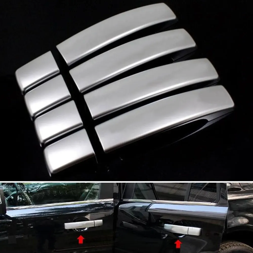 Хром автомобиль внешняя сторона двери ручка крышки отделки 8 шт. ABS для 2010-2015 Land Rover LR4 Discovery 4 стайлинга автомобилей