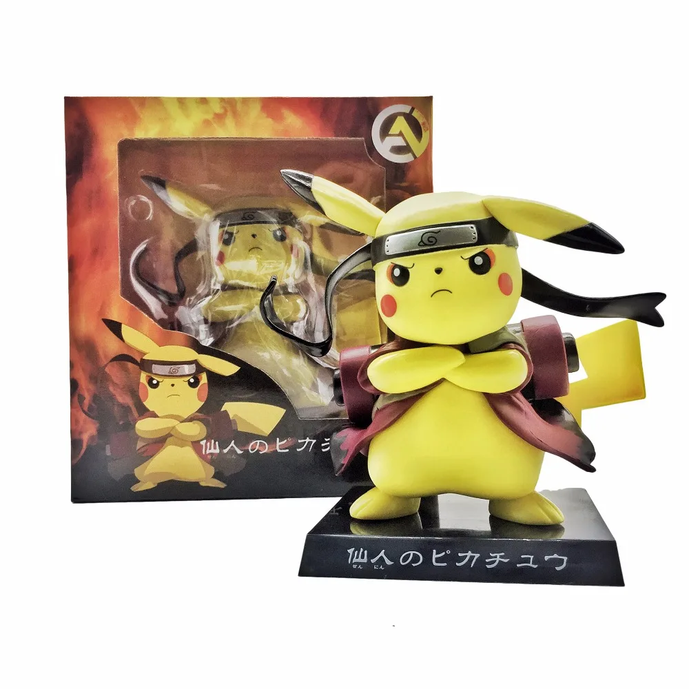 J.Ghee Pikachu Cos Naruto Anime PVC Action Figure Collection Model Children Toy Doll 15cm