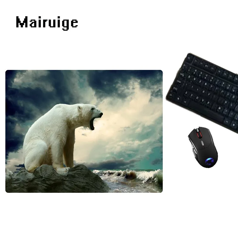 Polar Bear Round mosue pad Gaming Mouse pad Non-Slip Mouse pad