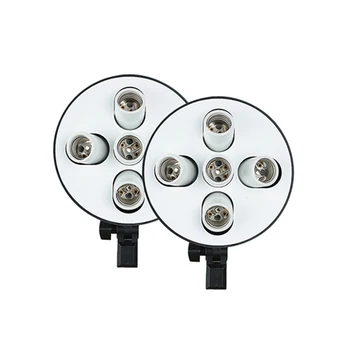 

Free Shipping 2250W Photo Studio Continuous Lighting 10X45W Bulbs 50*70cm Softboxes Stands Kit CD50