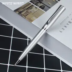 Высокое качество дизайн Monte крепление жемчуг ствола Серебряный Клип узор шариковая ручка Офис Школьные принадлежности Роскошные перо