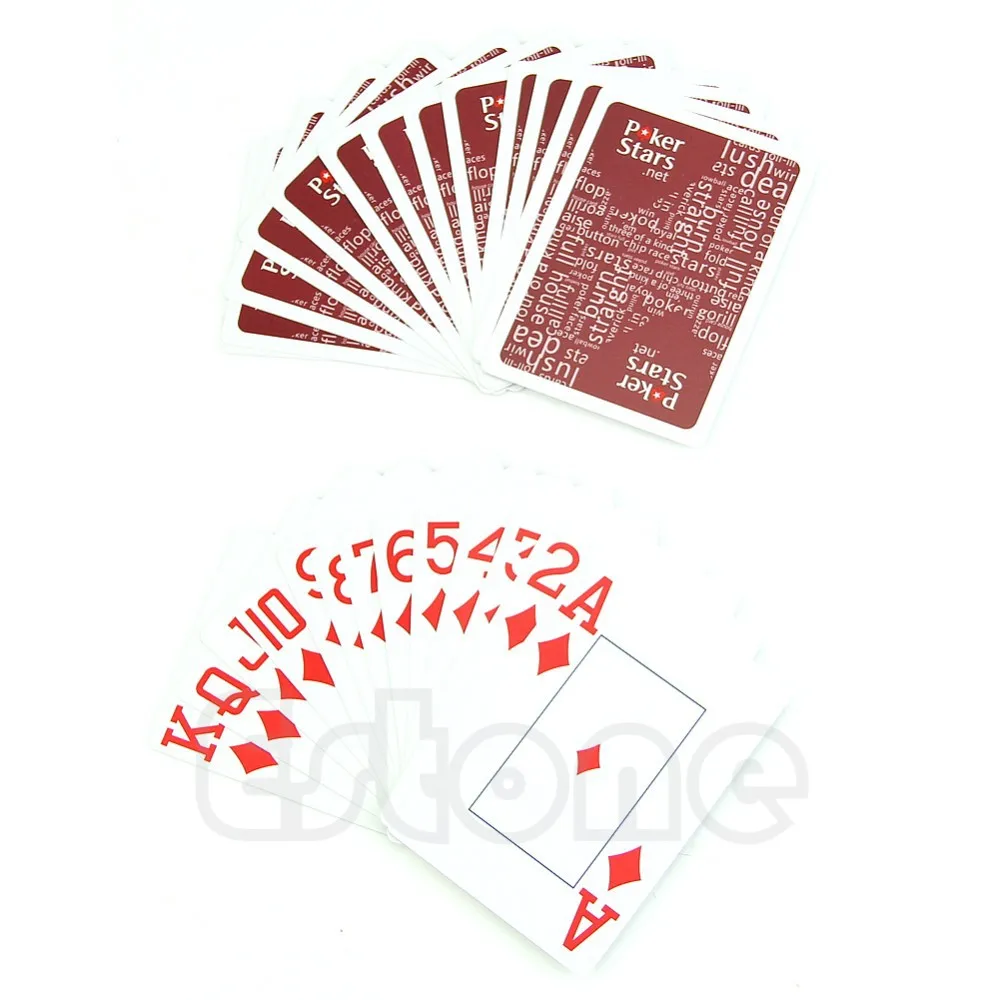Новые 2 шт цветные пластиковые покерные игровые карты Запечатанные стандартные казино обычные Size-JZ122