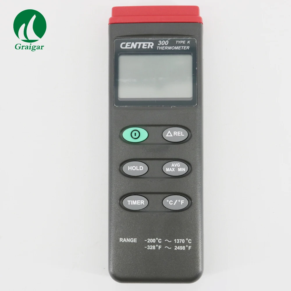 

Digital Thermometer CENTER-300 (K-type:-200-1370C)