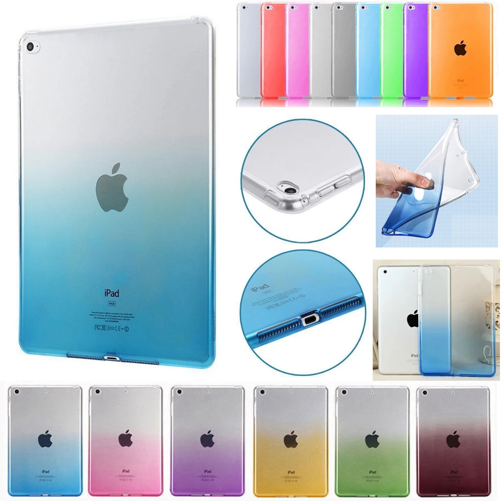Для Apple iPad mini 1 2 3 7 9 дюймов чехол Мягкая Задняя накладка чехла из ТПУ для ультра