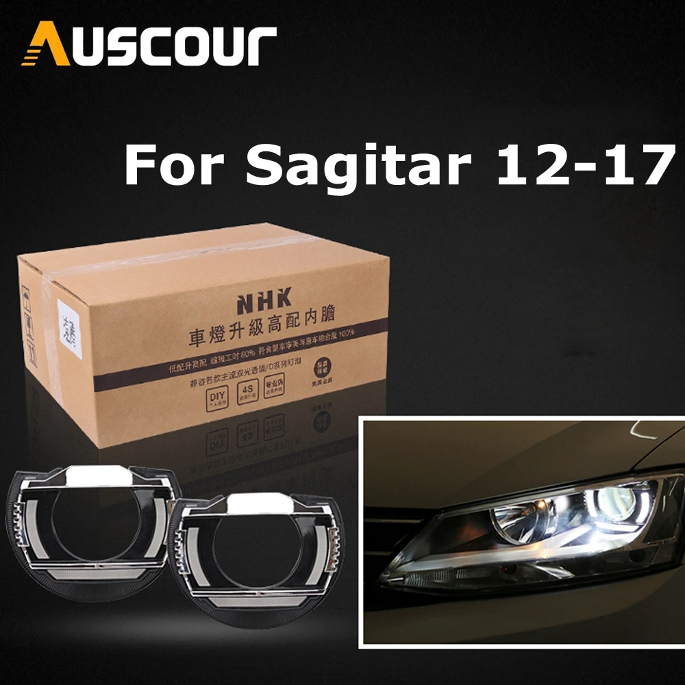 

car headlight headlamp high liner lamp upgrade for Sagitar 2012-2017 without Damage HID Projector Lens q5 hella 5