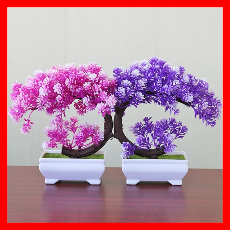 

Grass ball Artificial Plants Home decoration bonsai artificial Small tree fortune tree Floral decorative Fake flower pot ADT003