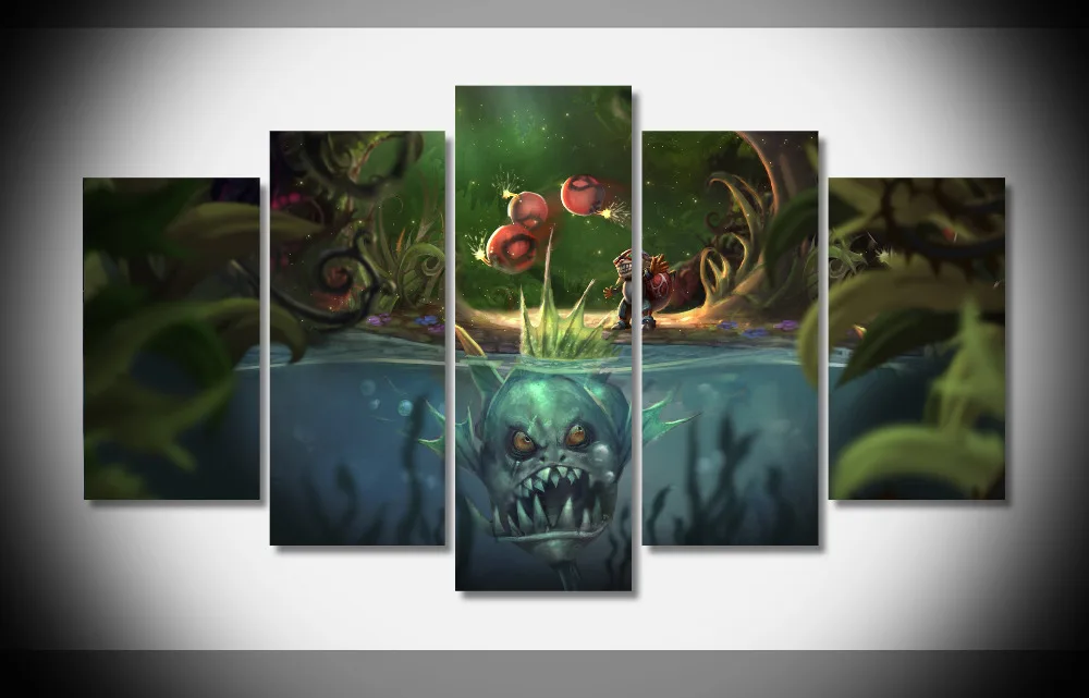 

7141 21957 league of legends teemo league of legends poster Framed Gallery wrap art print home wall decor wall picture Gift