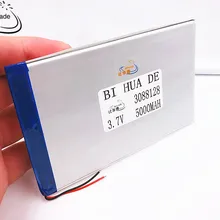 Li-po 3,7 V, 5000 mAH, 3088128 полимерная батарея 9 дюймов планшет батарея внутренний встроенный перезаряжаемые аккумуляторы