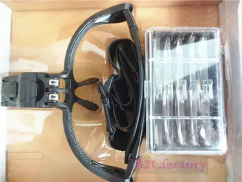 

Free Magnifying Head Loupe with 5 Lenses and LED Lights Fue Hair Transplant Hand