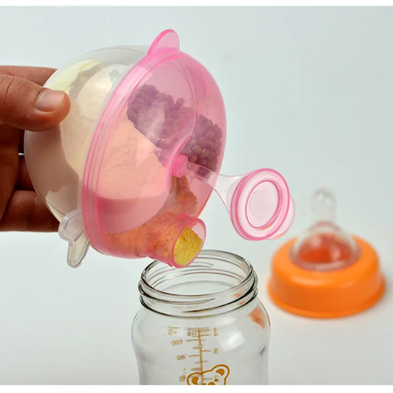 

Portable Milk Powder Formula 3 Dose of Dispenser Food Container Infant bean Storage Box for Kid Baby Care Toddler Travel Bottle