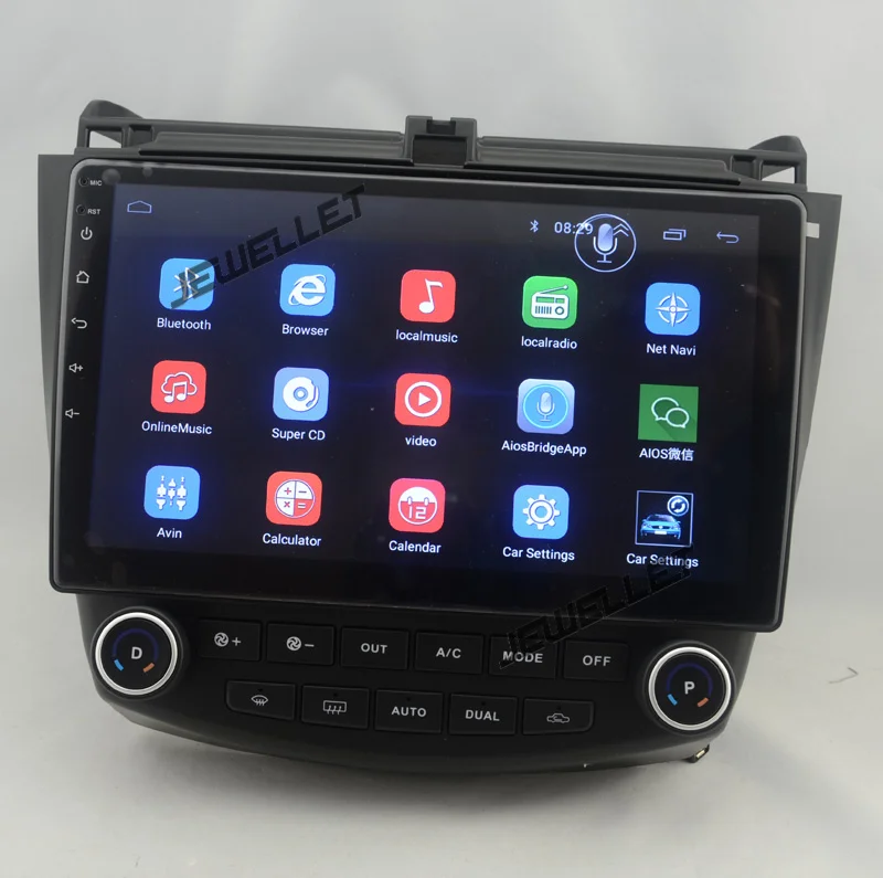 Best 10.1" Quad core 1024*600 HD screen Android 8.1 Car GPS radio Navigation for Honda  Accord 2003-2007 with 4G/Wifi DVR OBD 1080P 4