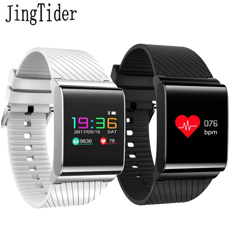 JingTider X9 Pro Colorful Screen Smart Band Wristband Heart Rate Monitor Blood Pressure Bracelet Waterproof IP67