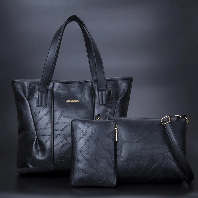 

Medium-aged ladies'bags with oblique handbags and shoulder bags New style of ladies' stitching sheepskin pattern bags in 2019