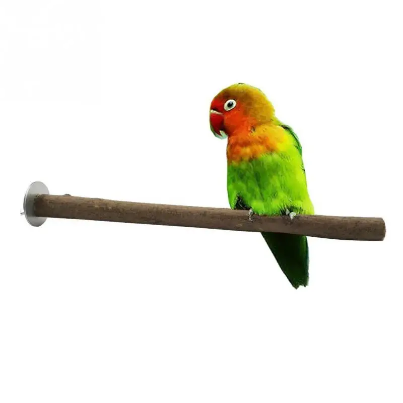 

Pet Parrot Bird Cage Raw Wood Branch Fork Stand Rack Perches Toy Birds wooden stand Sticks