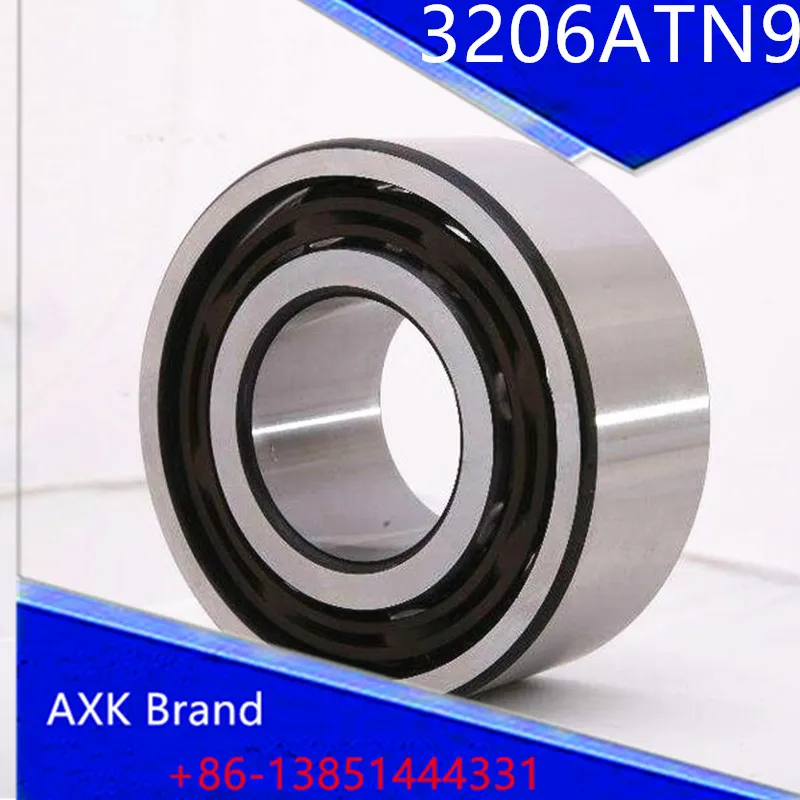 

1PCS 3206ATN9 3206 3206A 5206 30x62x23.8 3206-B-TVH 3056206 3206B Double Row Angular Contact Ball Bearings AXK Bearing